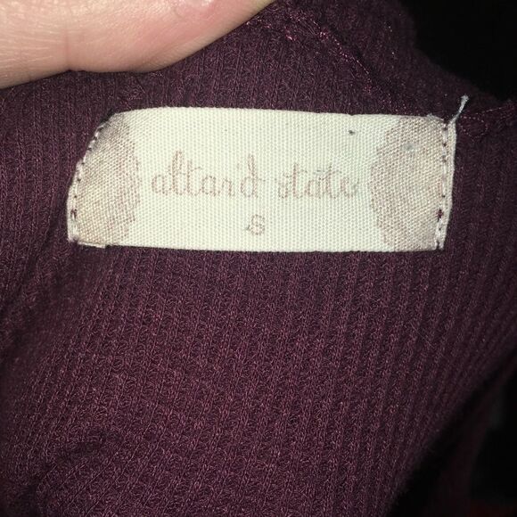 Altar’d State S maroon oversized lounge shirt - Picture 3 of 3